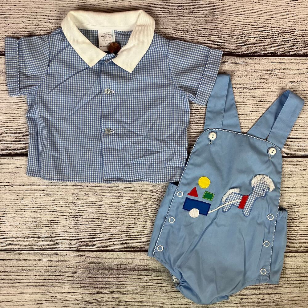 Vintage 1990s Horse & Carriage Two Piece Set